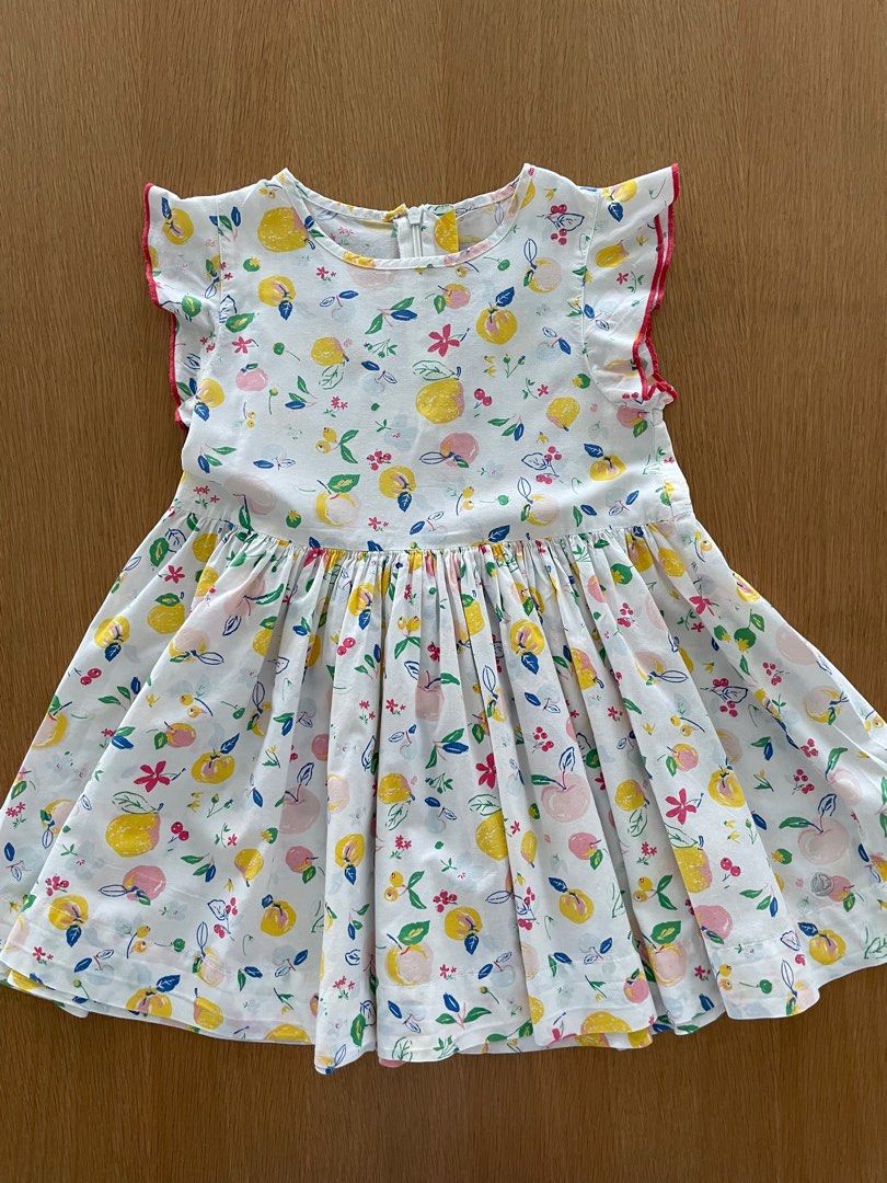 Petit Bateau fruits print dress. Size 4 years Babies Kids