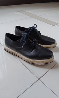 Platform espadrilles black shoes