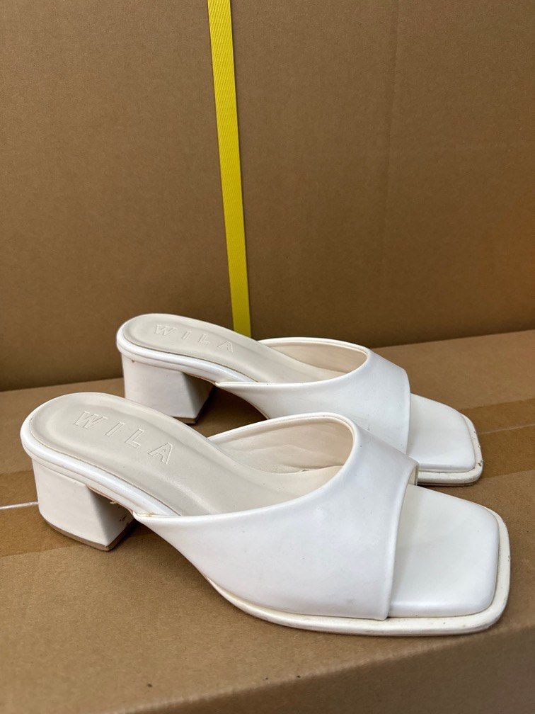 White retro heels cheap