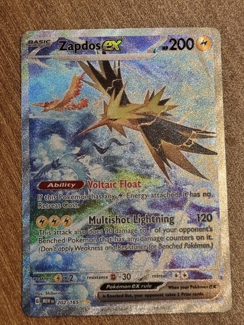 Zapdos EX - Pokemon 151 SV, Hobbies & Toys, Toys & Games on Carousell