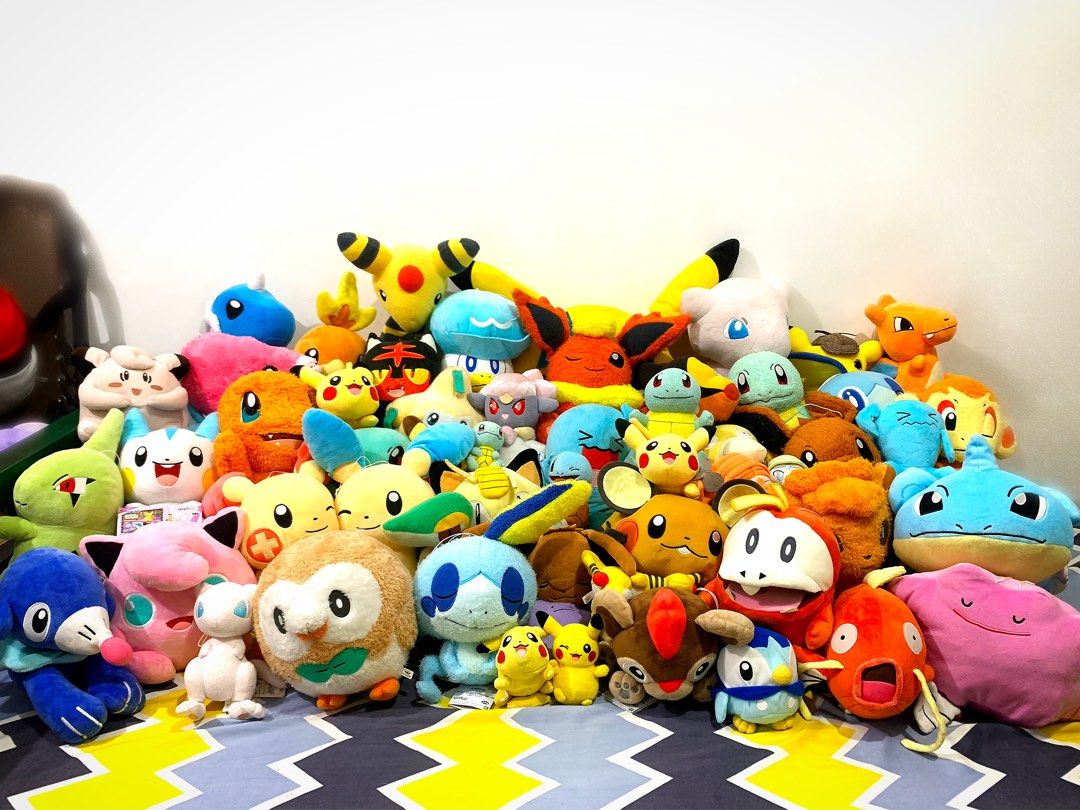 Pokemon Plushies for Sale! (Category: Plushies & Soft Toys) located in Bulacan. Submitted by pablos_corner (Listing ID 1256648659, Image 1). Description: Pokemon Plush 💗✨ Preloved, personal collection pokemon plushies for sale! Price starts at 50! PM FOR MORE INFO. Payment first policy. Bawal sa Maselan. No Refund. MOP - Gcash (Payment First and No COD) MOD - Flash (preferably), Grab Express, Angkas Padala, LBC, Lalamove PM for inquiries, bundle