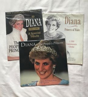 Princess Diana 1998 CALENDARS bundle