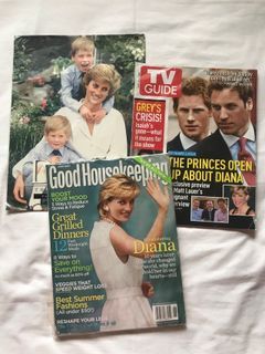 Princess Diana/ William and Harry ASSORTED magazines bundle