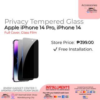Privacy Tempered Glass for iPhone 14 Pro, iPhone 14 and more