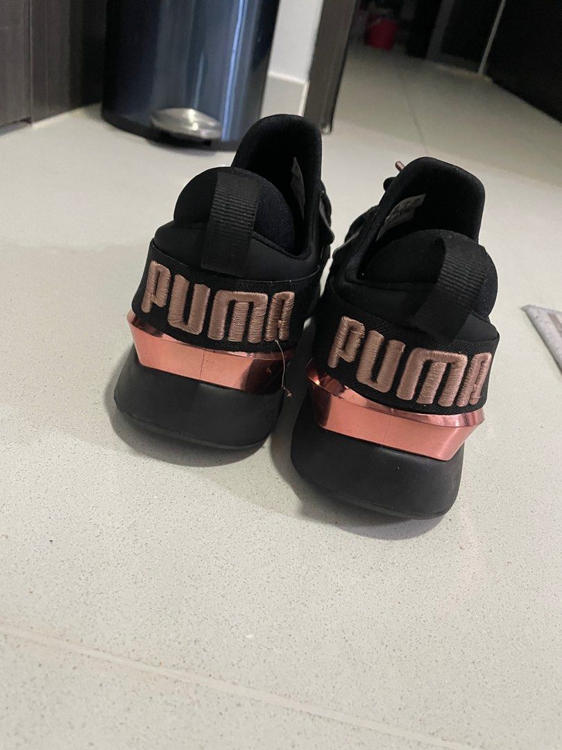 Puma muse metallic rose gold sneakers