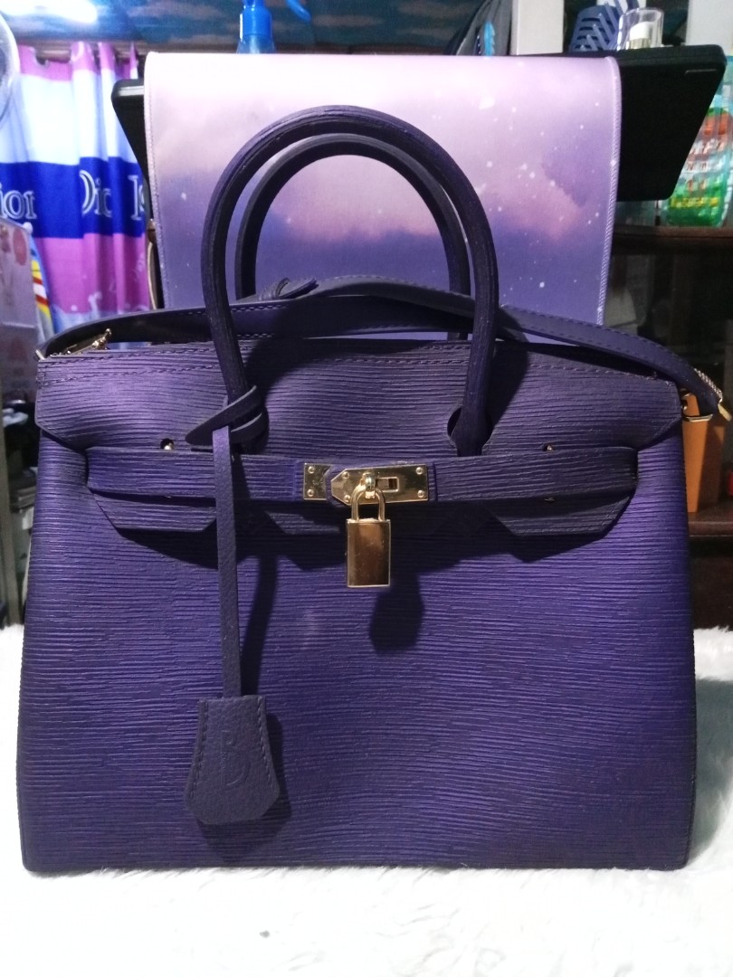 Purple Birkins bag, Women's Fashion, Bags & Wallets, Shoulder Bags on ...