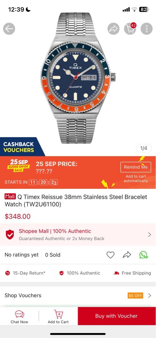 Timex sales q orange