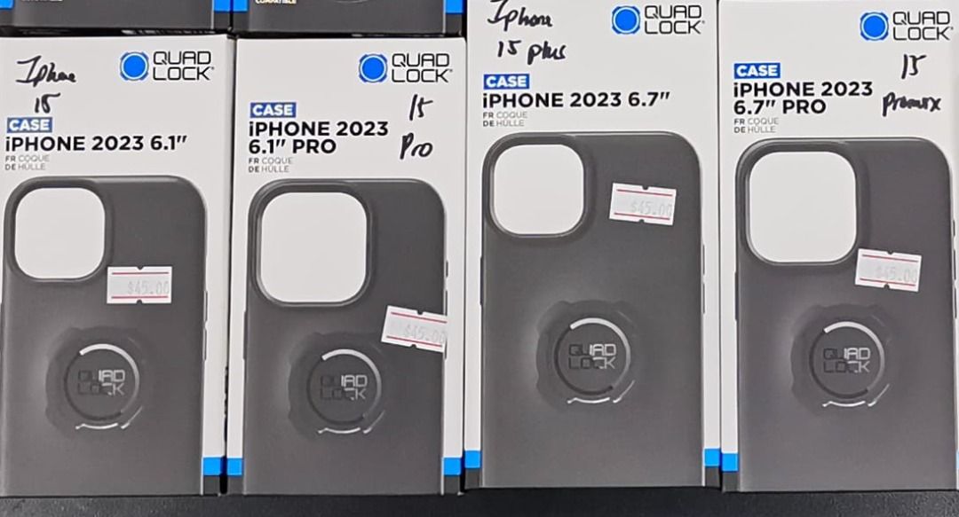 Quad Lock Iphone 15, 15 Plus, 15 Pro, 15 Promax Case, Mobile