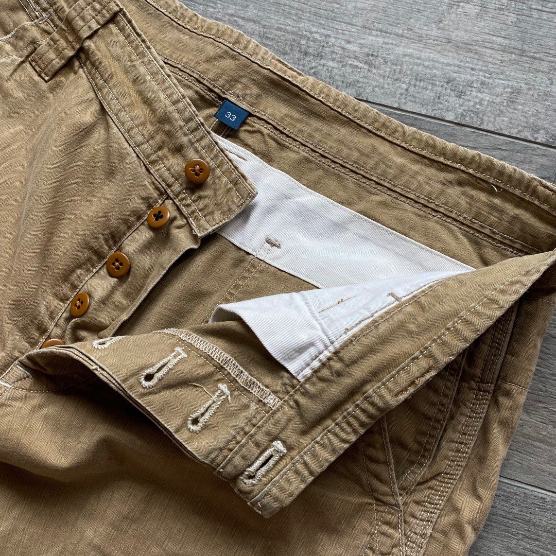 RALPH LAUREN POLO HBT VINTAGE KHAKI DRILL SHORTS PANTS HERRINGBONE TROUSERS CLASSIC DOUBLE RL RRL CHINO Carousell