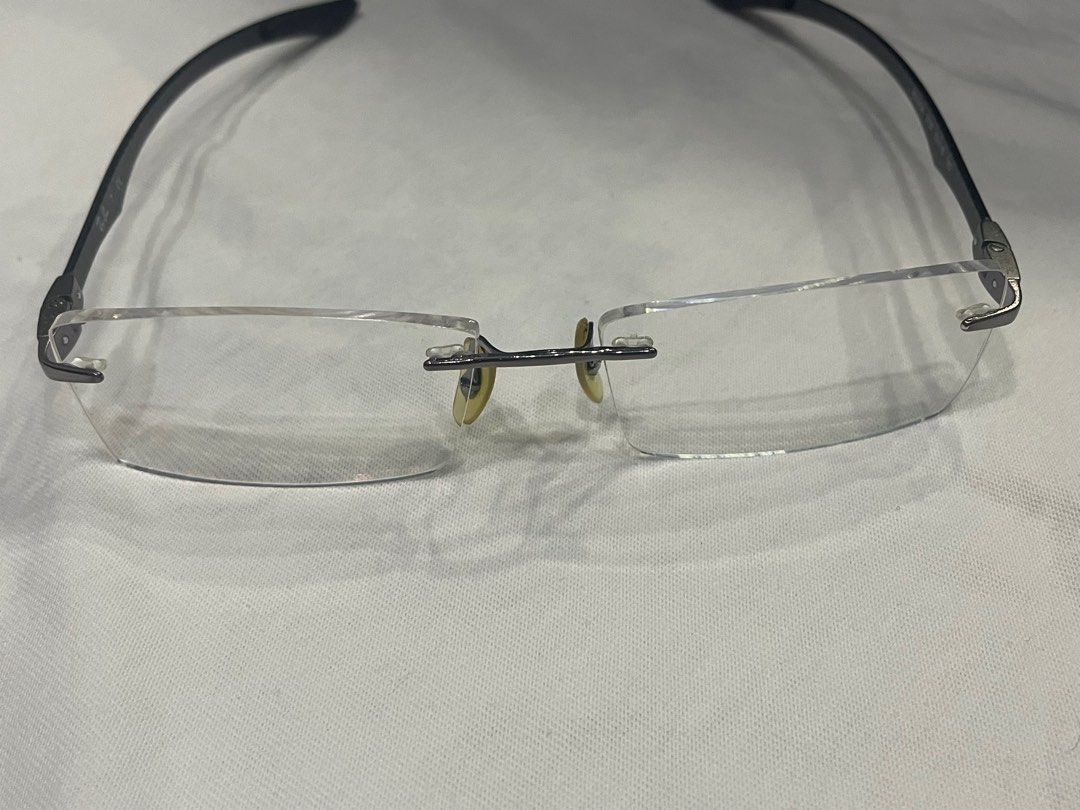 RayBan Carbon Fibre Frame Glasses Gunmetal Accents