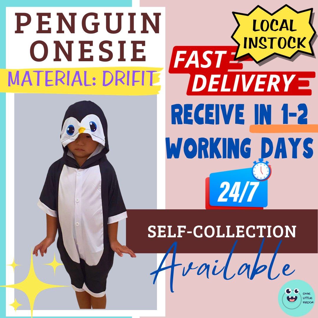 Ready Instocks Penguin Marine Sea Ocean Animals Costumes Onesies for kids toddlers for Storybook Character Book Days Children s Day Babies Kids Babies Kids Fashion on Carousell