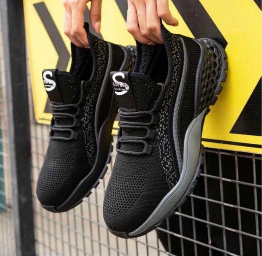 Ready Stock Safety Shoes Steel Toe Breathable Men s Fashion