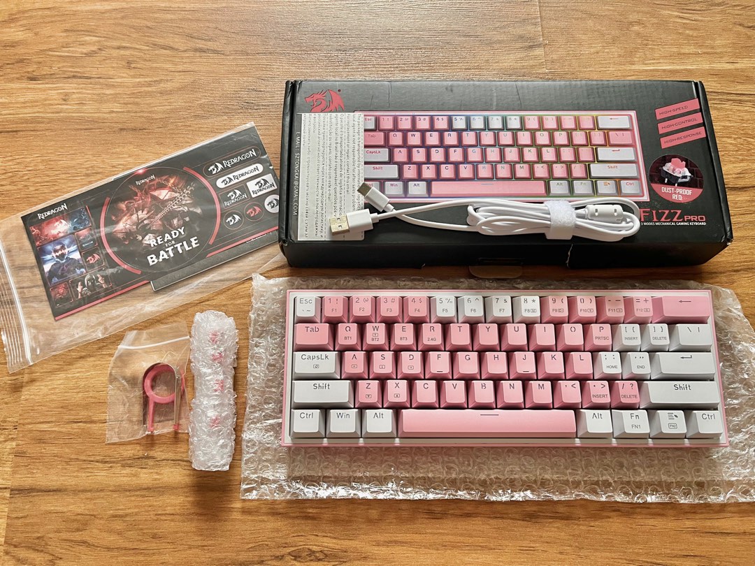 REDRAGON Fizz K617 RGB USB Mini Mechanical Gaming Wired Keyboard Red ...