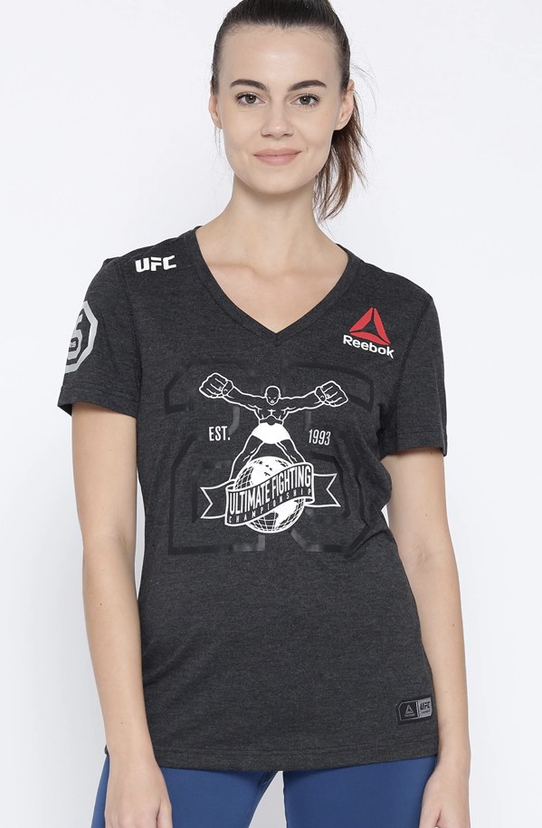 Cheap reebok ufc t shirt womens on sale