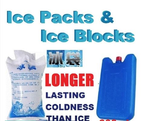 Reusable Ice Pack Cold Gel Pack Muscle Sports Cooler 10pcs, 600ml