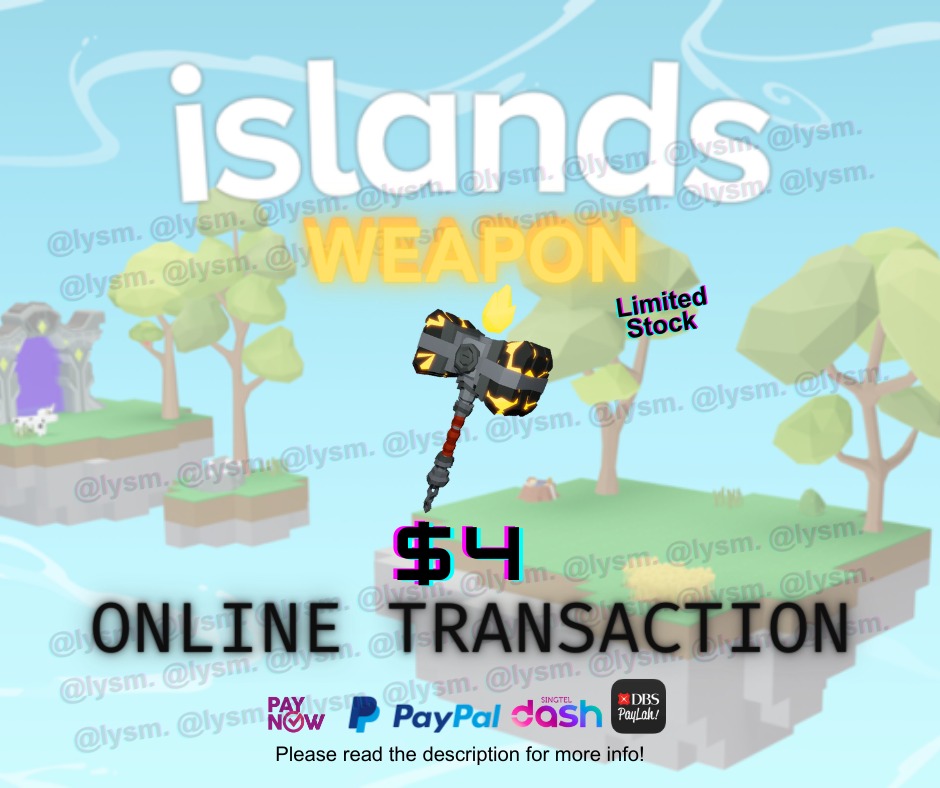 Roblox Islands Infernal Hammer, Video Gaming, Gaming Accessories, In