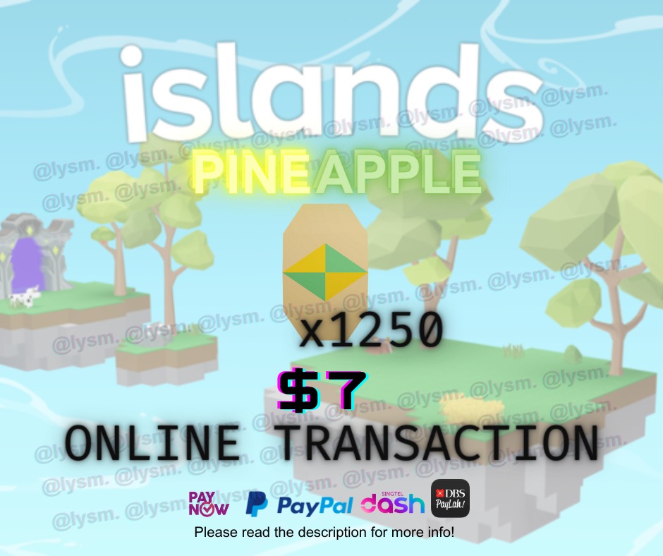 Roblox Islands Pineapple Seed 1250pcs, Video Gaming, Gaming Accessories