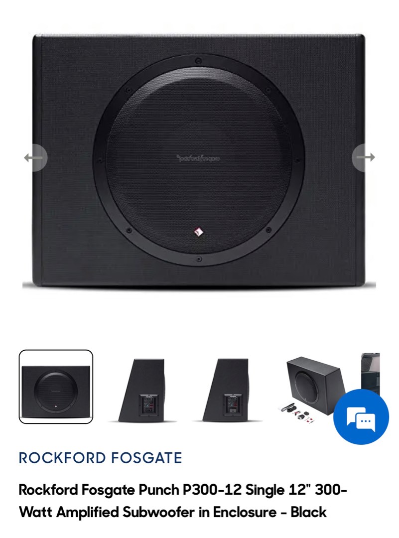 Rockford fosgate amplified subwoofer online