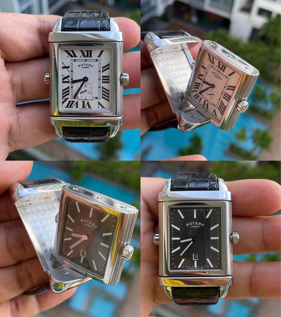 Rotary revelation reversible watch outlet