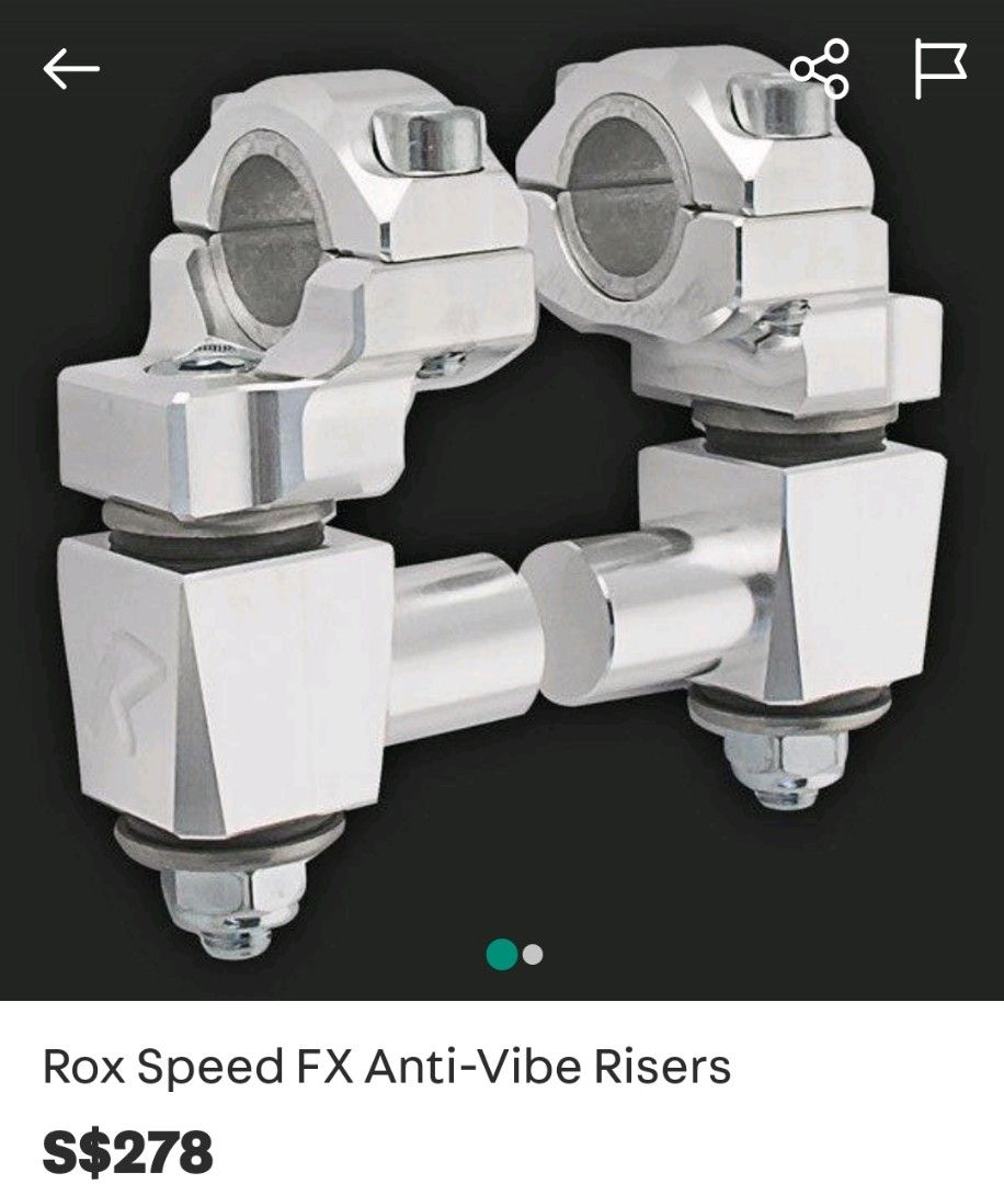 ROX Speed FX AntiVibration Motorcycle Handlebar Riser, Motorcycles