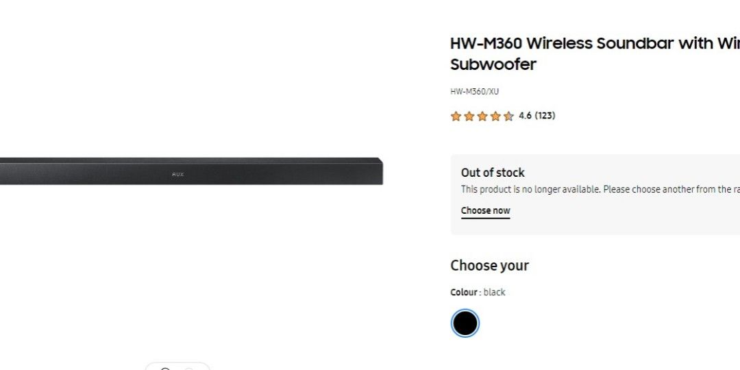 SAMSUNG HW-M360 SOUNDBAR AND SUBWOOFER, Audio, Soundbars, Speakers ...