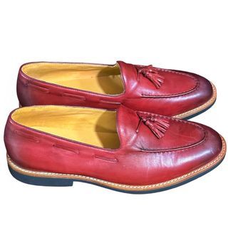 Scofield Sunday Leather Shoes Loafers (Dark Red) - Sizes EU 43 & EU 45 Available
