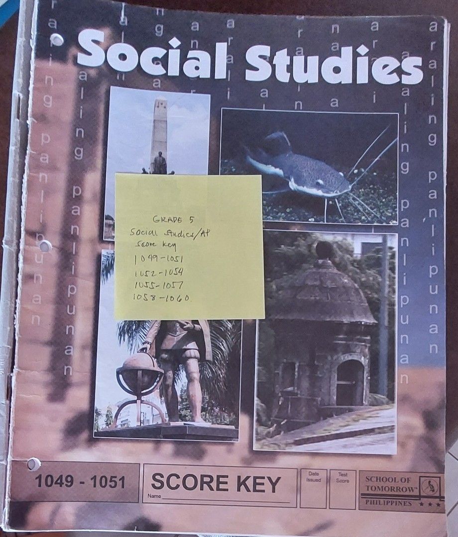 Score Keys for Grade 5 For Sale, Hobbies & Toys, Books & Magazines ...