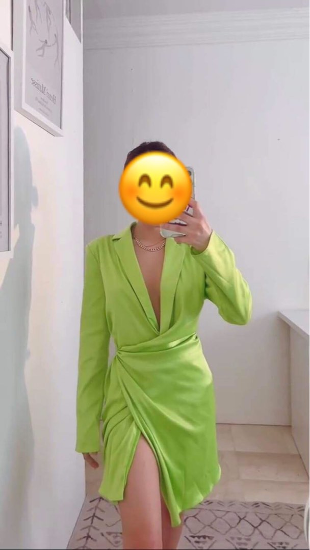 Silk Twill Dress in Purple Green and Beige LS