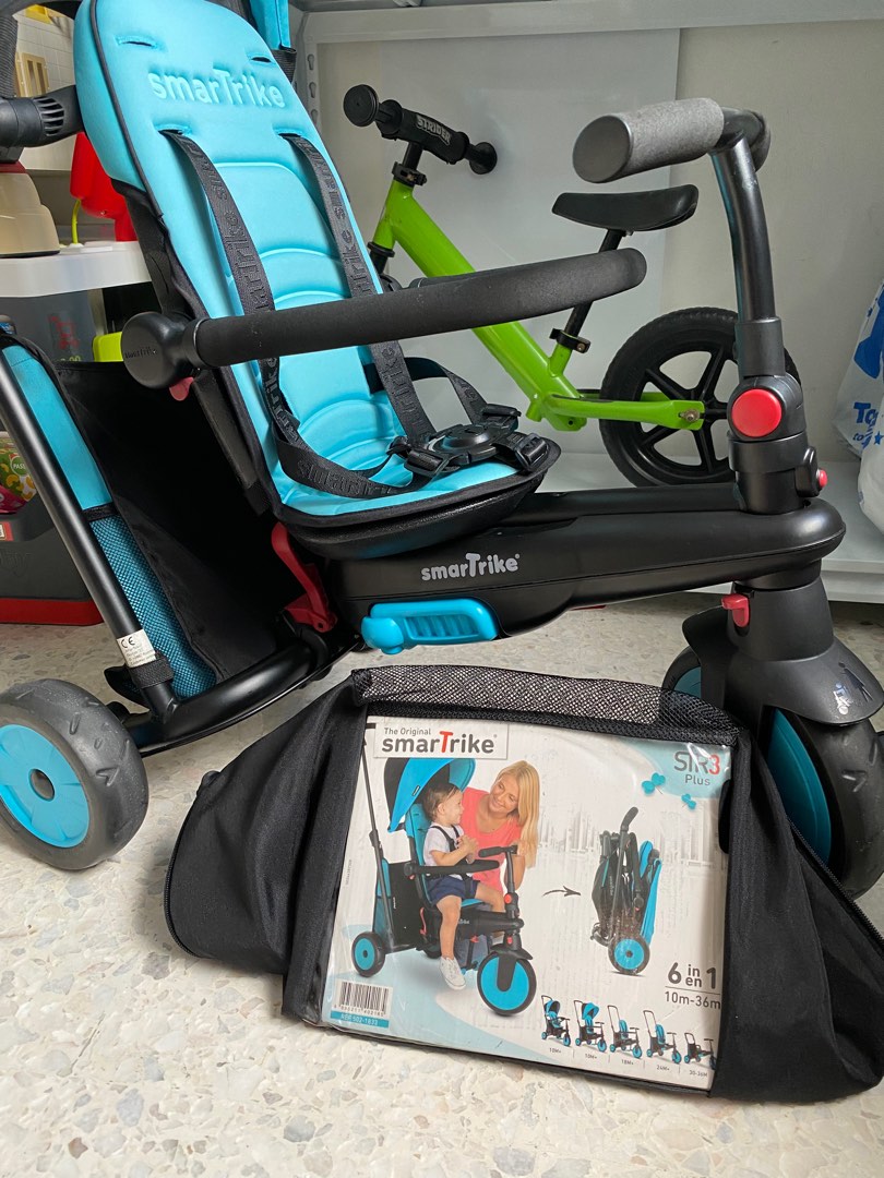 Triciclo Pieghevole SmarTrike STR3 - 6 In 1 Per Bambini 10 Mesi-3 Anni
