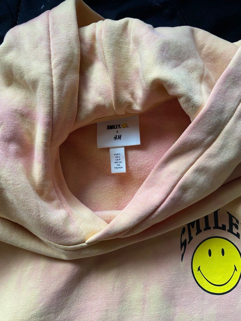 smiley face hoodie h&m