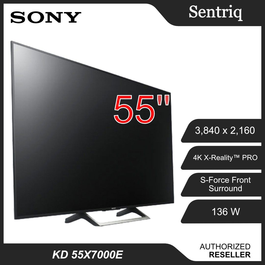 Sony 55 x7000e 4k Netflix YouTube 55吋, 家庭電器, 電視& 其他娛樂