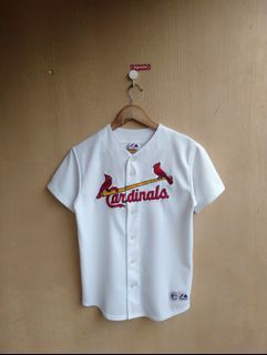 Majestic Pujols #5 Red Youth Large 14/16 St. Louis Cardinals Baseball Jersey