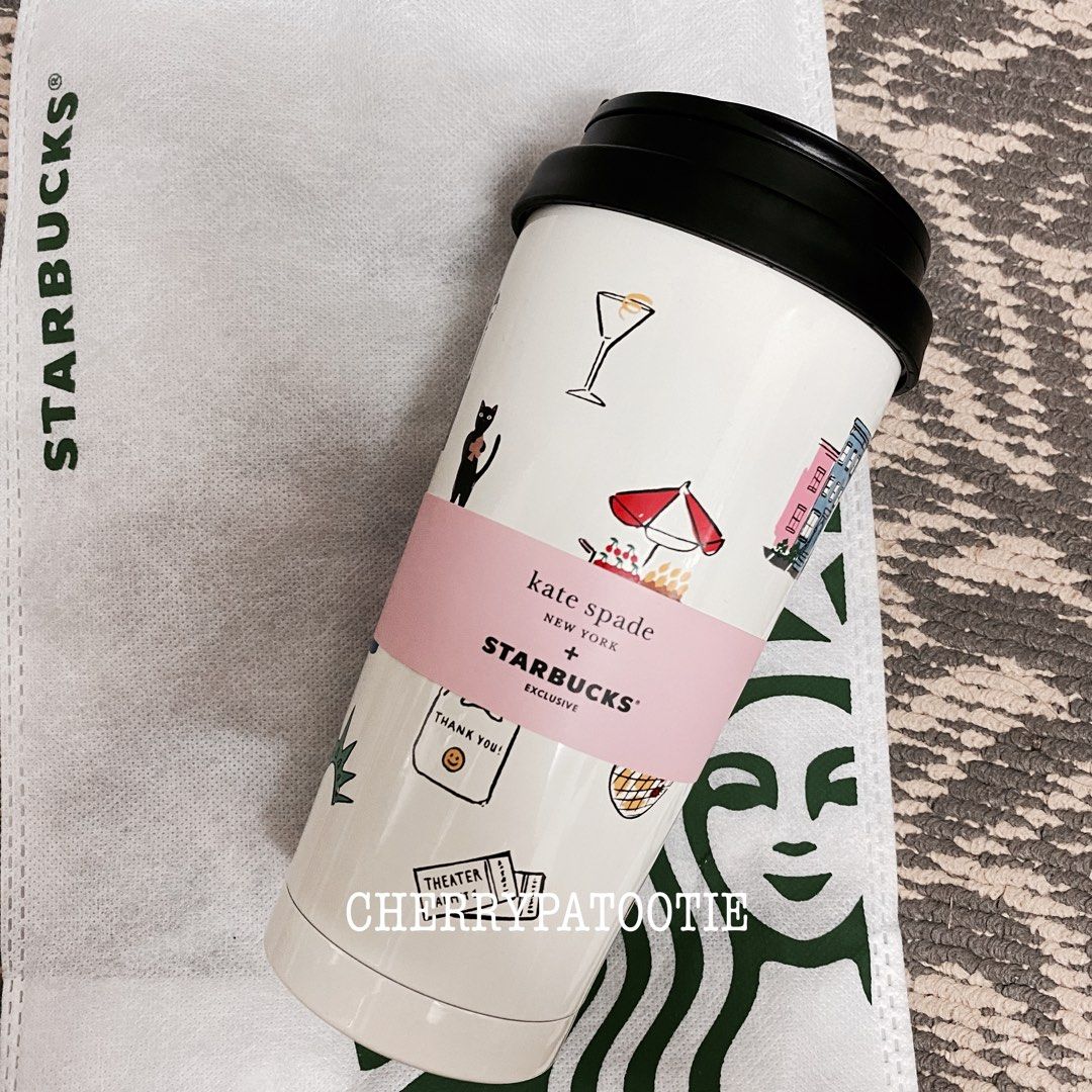 Starbucks x Kate Spade Tumbler, Furniture & Home Living, Kitchenware