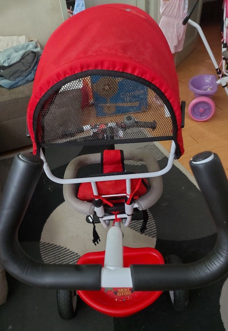 Stroller Bike for Toddler (Category: Strollers) located in Cainta. Submitted by ishy19 (Listing ID 1256572628, Image 3). Description: - Heavy duty bike compared to those in Shopee and Marketplace - Bought the bike at Toy Kingdom last June 2019. Seldom used and dismantled for storage starting March 2020. - Issue: bikes need cleaning and lost spring for the stroller (will only be an issue if the kid doesn't know how to use the pedal). Di na namin m