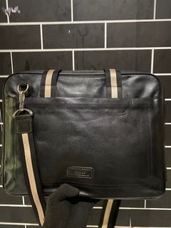 Tas Kantor laptop bally black leather