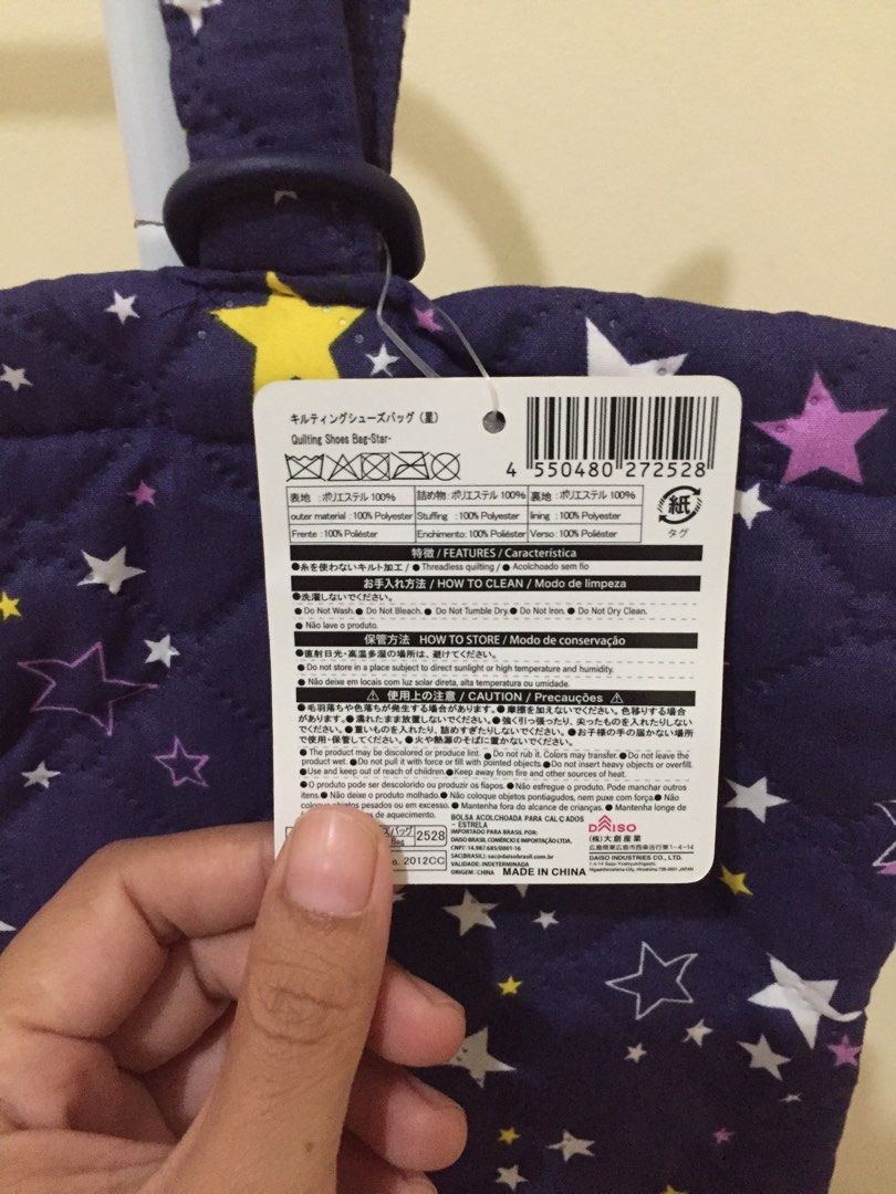 Tas sepatu ori daiso jepang / shoes bag daiso / travel shoe bag daiso