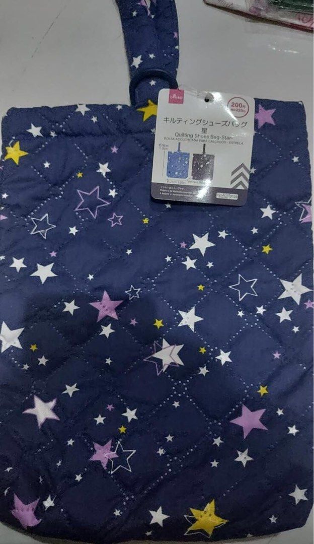 Tas sepatu ori daiso jepang / shoes bag daiso / travel shoe bag daiso
