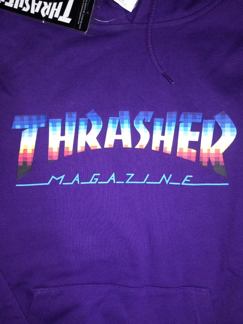 Purple thrasher sweatshirt best sale