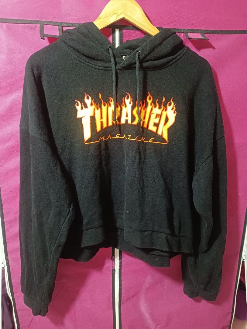 Thrasher discount cropped hoodie