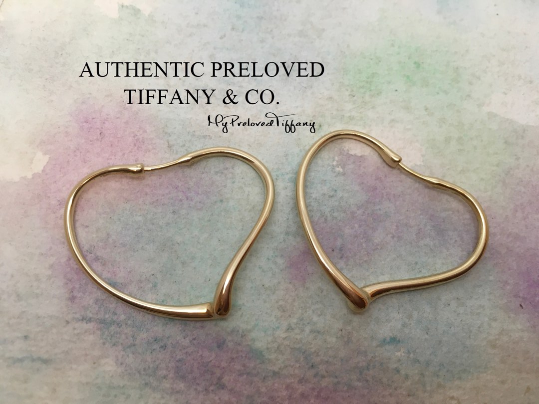 Elsa peretti open on sale heart hoop earrings