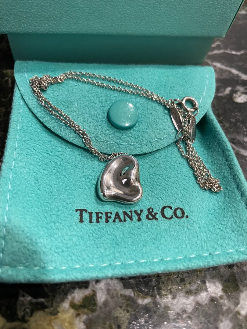 Tiffany and co teal heart necklace new arrivals
