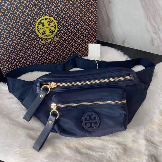 Tory Burch Navy Tilda Nylon Belt Bag