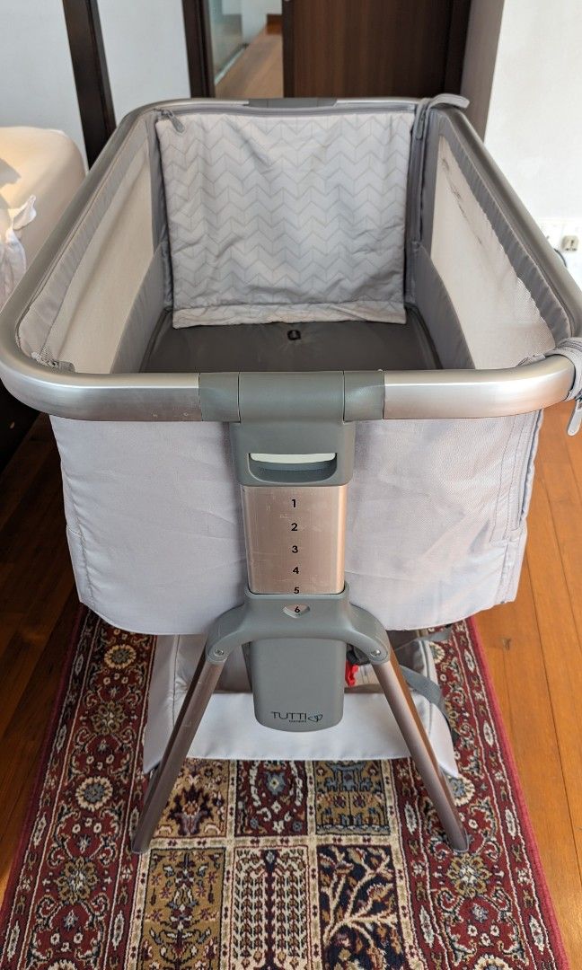 Tutti Bambini CoZee Air Bedside CoSleeper Crib With Rocking Feet