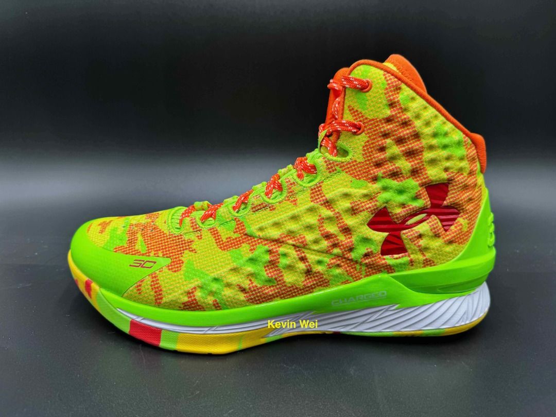 UA Curry 1 one Retro Candy Reign 花綠 3026196-300 籃球鞋 US11