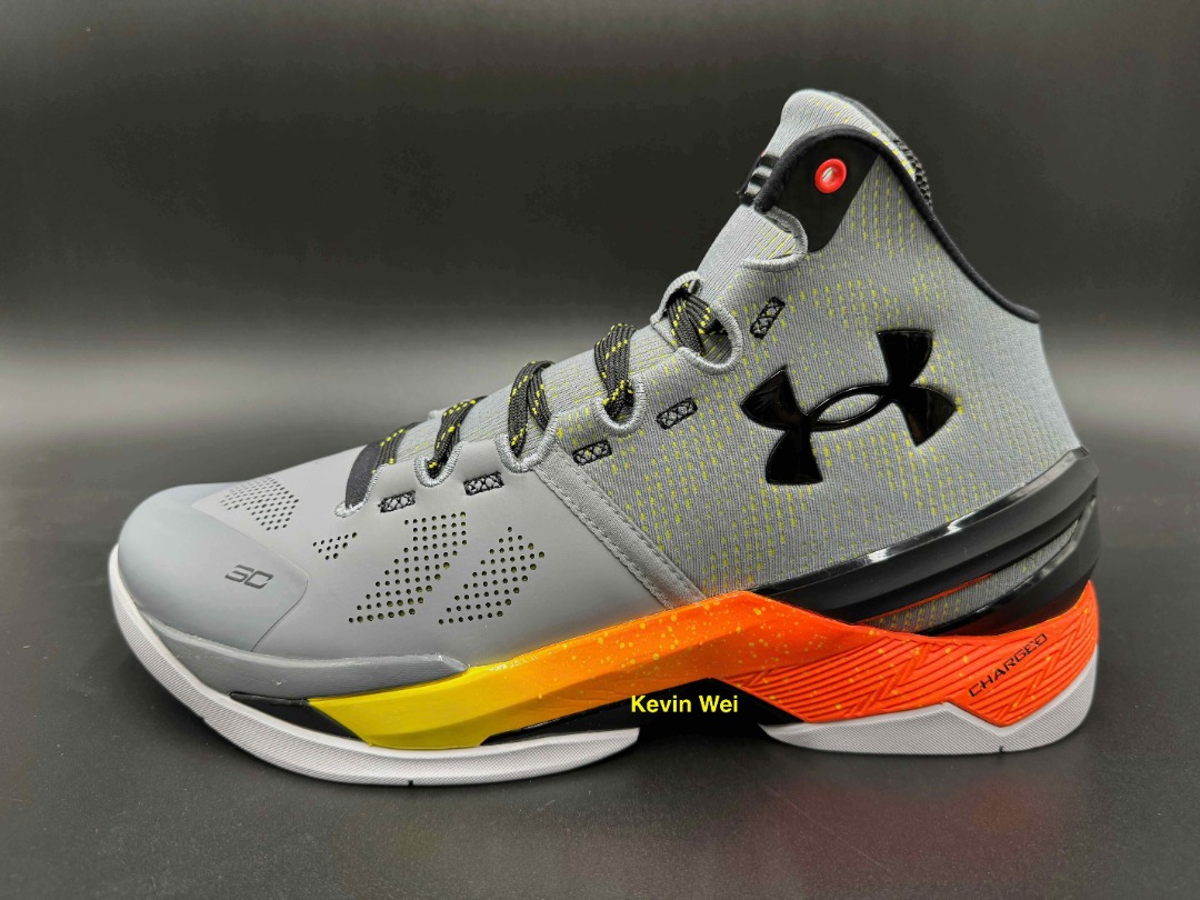 UA Curry 2 Retro Iron Sharpens Iron 3026052-100 籃球鞋US10.5, 他的