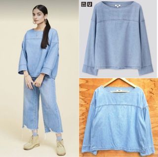 Uniqlo U Boat Denim Top