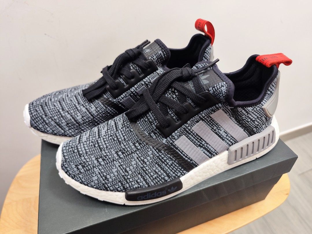 US 10.5 Adidas NMD R1 Glitch Core Black Camo