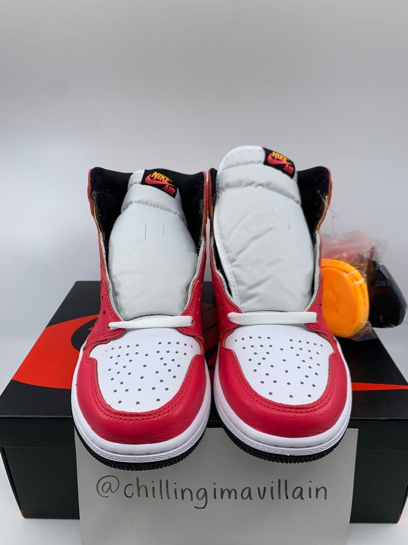 Red air best sale jordan high tops