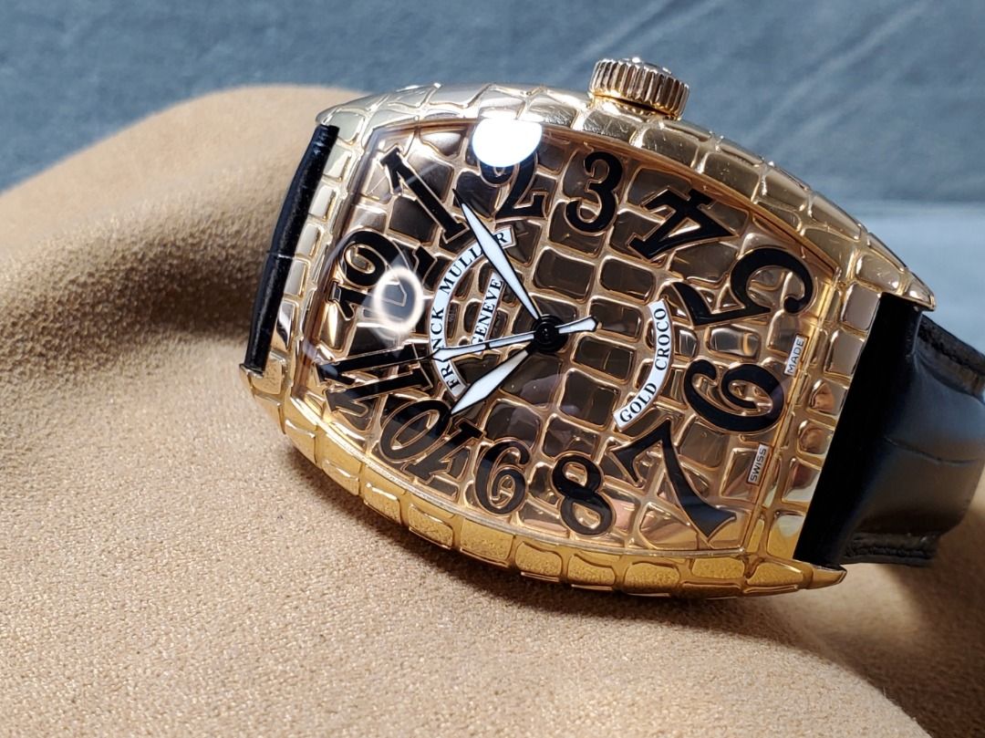 Used Franck Muller FM 8880 Gold Croco 4N Rose Gold Full Set