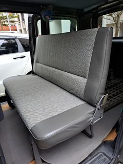 Van foldable rear seat